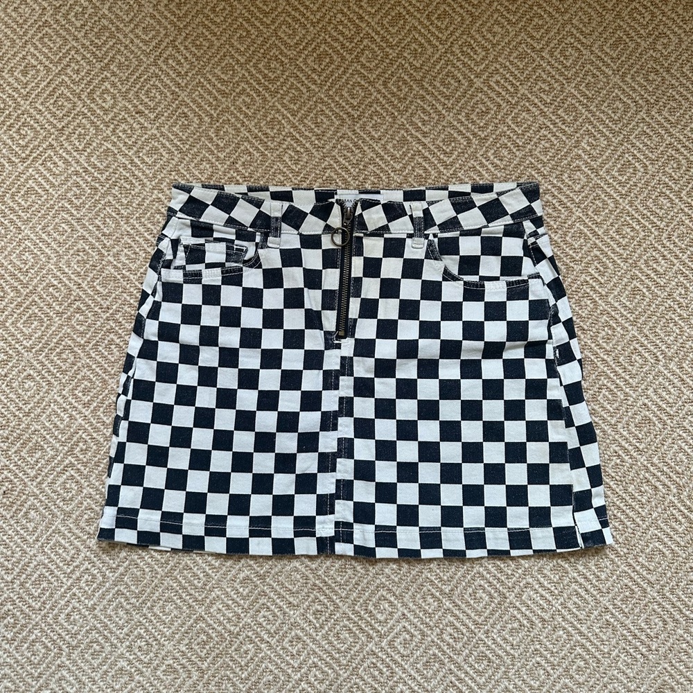 Urban checkered skirt